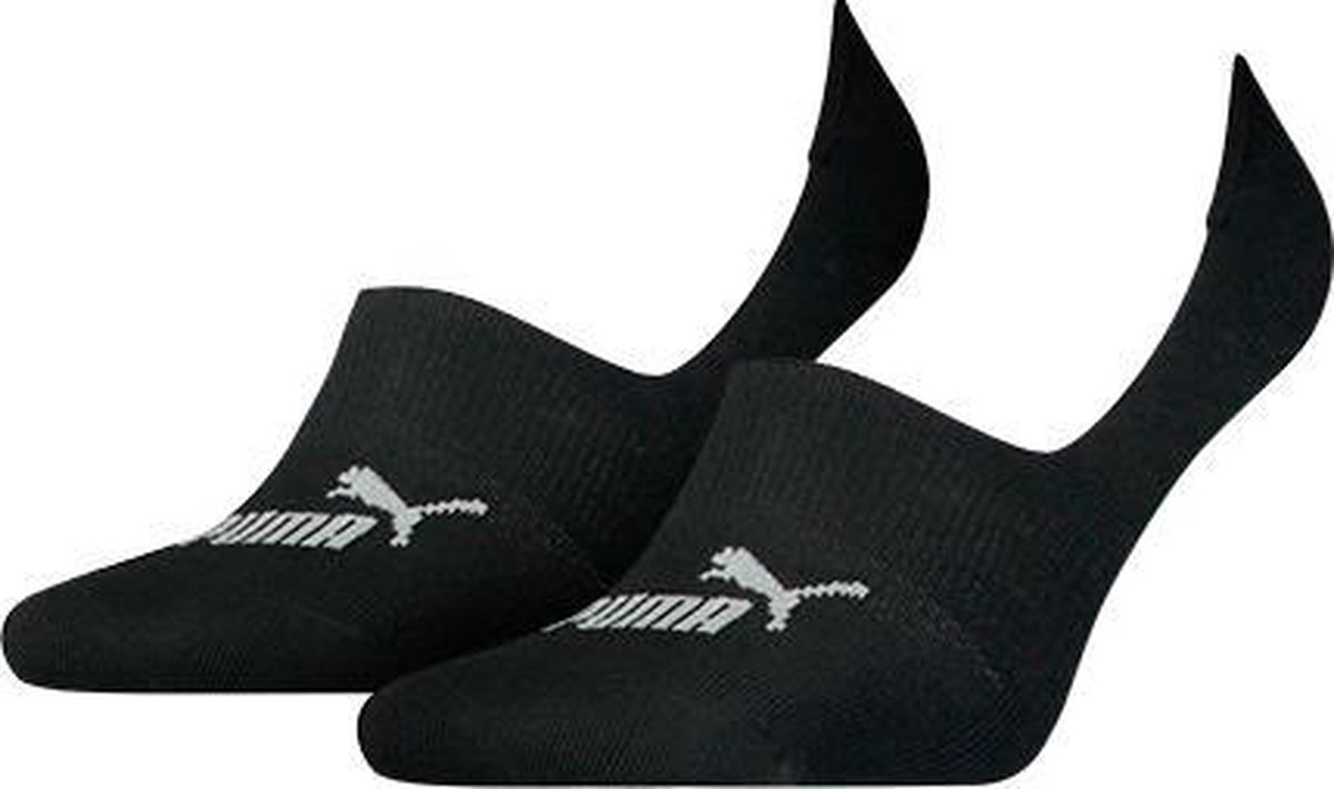 Puma Dames 2-Pack Footie Sokken Zwart