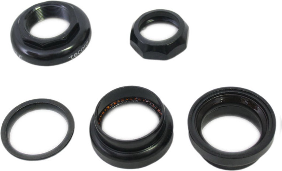 Balhoofdset Tecora 1" > 1 1/8" semi-geïntegreerd met draad - zwart