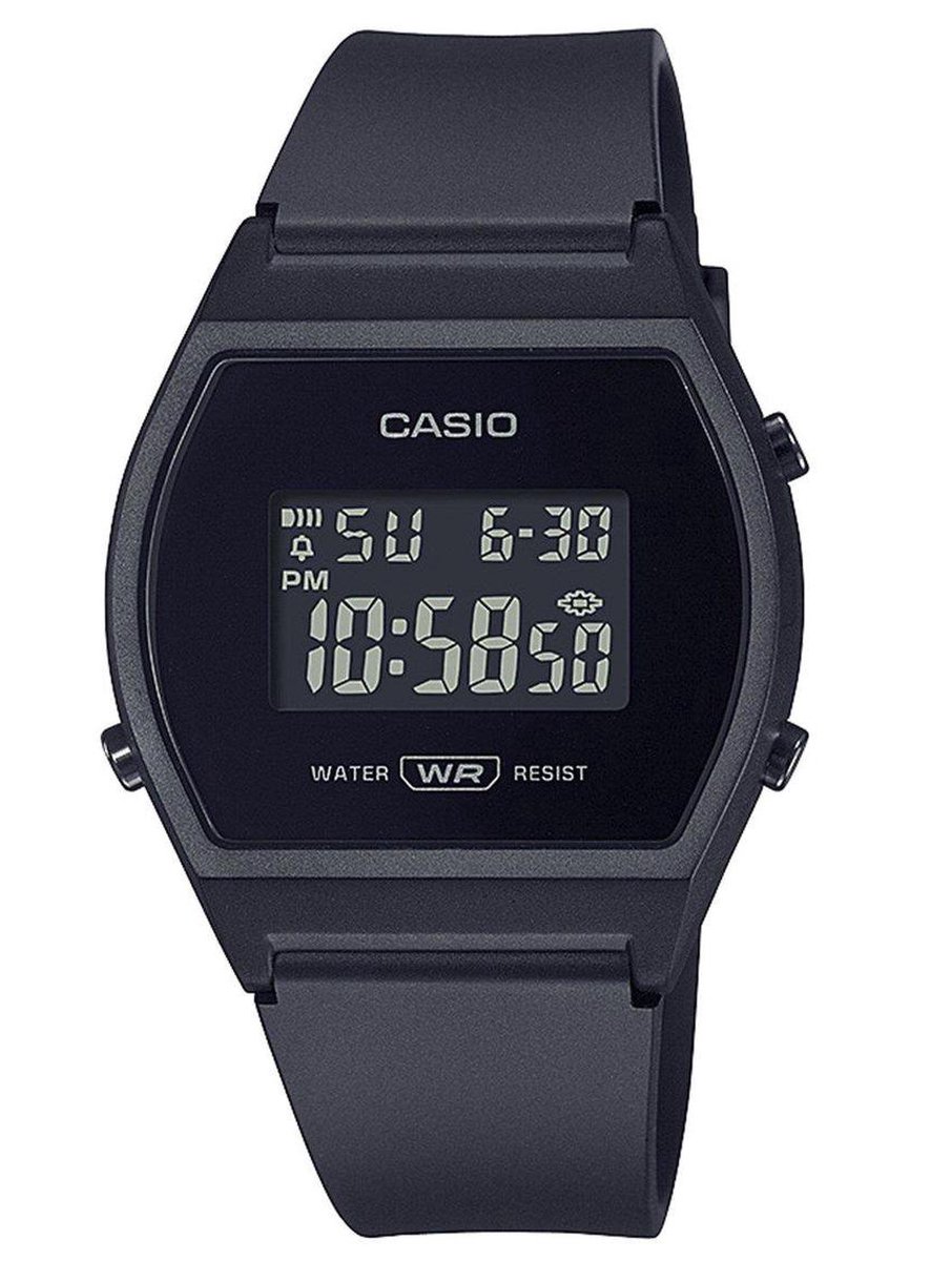 Casio Casio Collection LW-204-1BEF Horloge - Kunststof - Zwart - Ø 35 mm