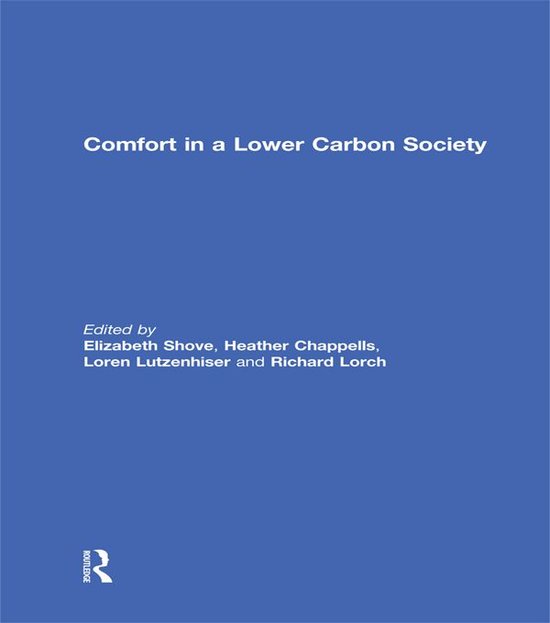Comfort in a Lower Carbon Society - - cover