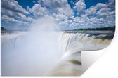 Stickers muraux - Film autocollant - Cascade d'Iguaçu avec nuages au Brésil - 90x60 cm - Film adhésif - Stickers muraux Chambre d'enfant - Papier peint autocollant - Papier peint autocollant - Film autocollant