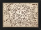 Decoratief Beeld - Houten Van Breda - Hout - Bekroned - Bruin - 21 X 30 Cm