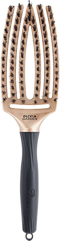 Olivia Garden - FingerBrush - Combo - Medium - Trinity editie - Zwart/Goud