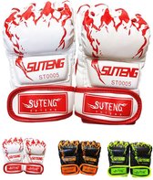 MMA Handschoen - Tiger Claw editie - Rood-wit - Vechtsporthandschoenen - UFC - Bokshandschoenen - Kickboks