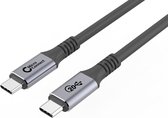 Microconnect USB3.2CC4 USB-kabel 4 m USB 3.2 Gen 2 (3.1 Gen 2) USB C Zwart, Zilver