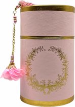 Geschenkset tafta in een Cilinder box roze