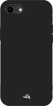 xoxo Wildhearts siliconen hoesje geschikt voor iPhone 7/8 / iPhone SE (2020/2022) - Zwart gekleurd hoesje - Backcover - verkrijgbaar in verschillende kleuren - Zwart
