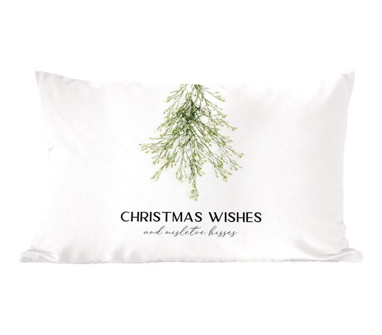 Sierkussens - Kussentjes Woonkamer - 50x30 cm - Kerst - Kerstboom - Quote - Kerstversiering - Kerstdecoratie voor binnen - Woonkamer