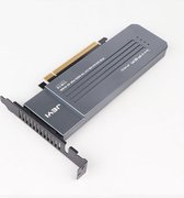 M.2 X16 Om 4X Nvme PCIE3.0 GEN3 X16 Om 4 * Nvme Raid Card Pci-E Vroc Kaart met koellichaam