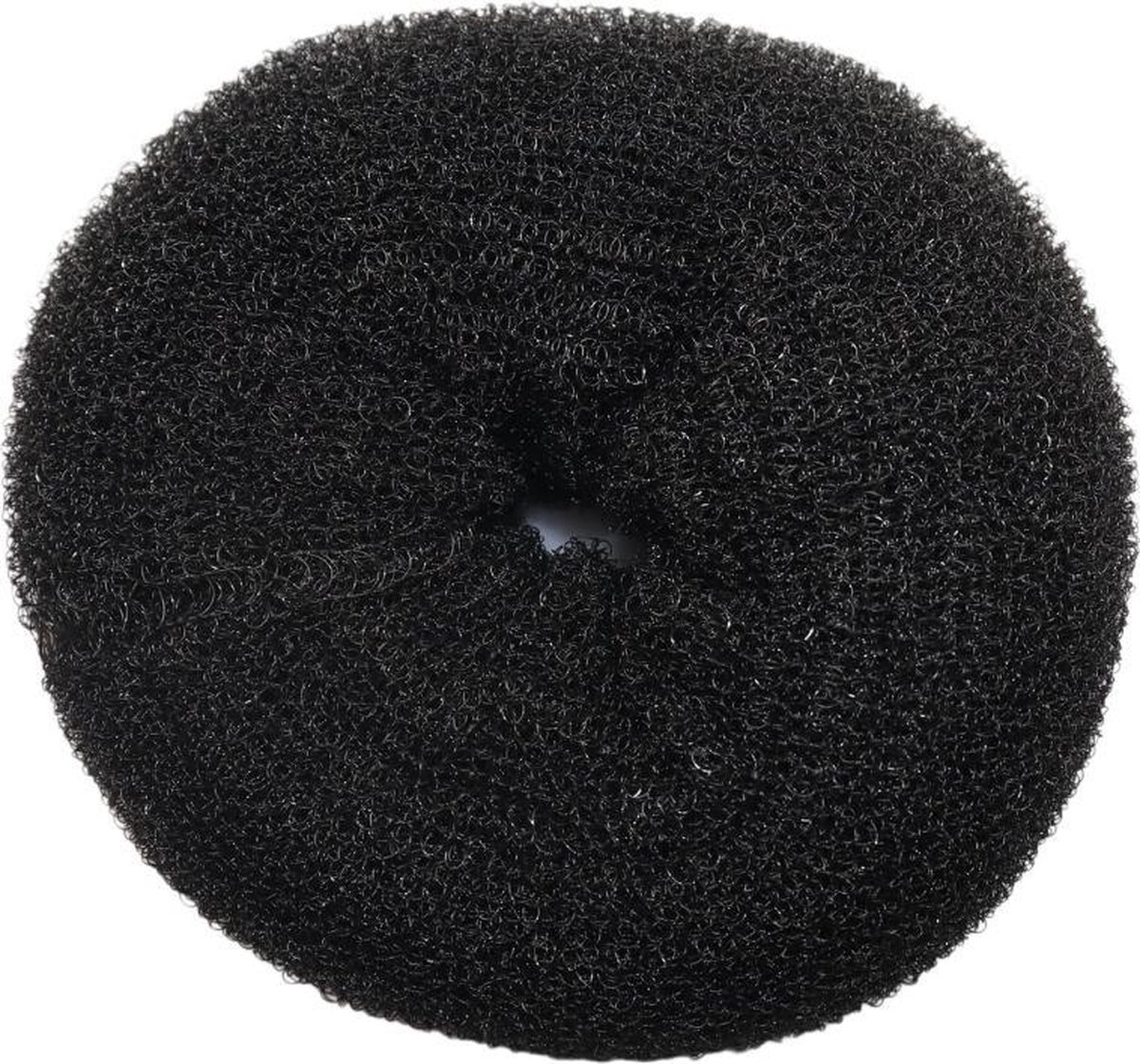 Fulin Zwarte Haardonut Elastiek Extra Groot - 11 cm