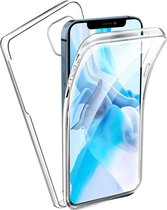 Full Cover/Body Case 360 Graden Transparant Hoesje iPhone 12 - Gratis Screen Protector - Telefoonhoesje - Smartphonehoesje - Zonder Screen Protector