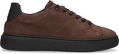 Sacha - Heren - Donkerbruine nubuck sneakers - Maat 42