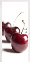 Deursticker Kersen - Wit - Fruit - 80x215 cm - Deurposter