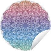 Tuincirkel Mandala natuurvormen - 90x90 cm - Ronde Tuinposter - Buiten