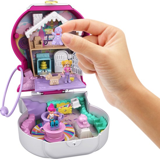 Polly Pocket Kauwgommachine koffer - Speelfigurenset - Polly Pocket