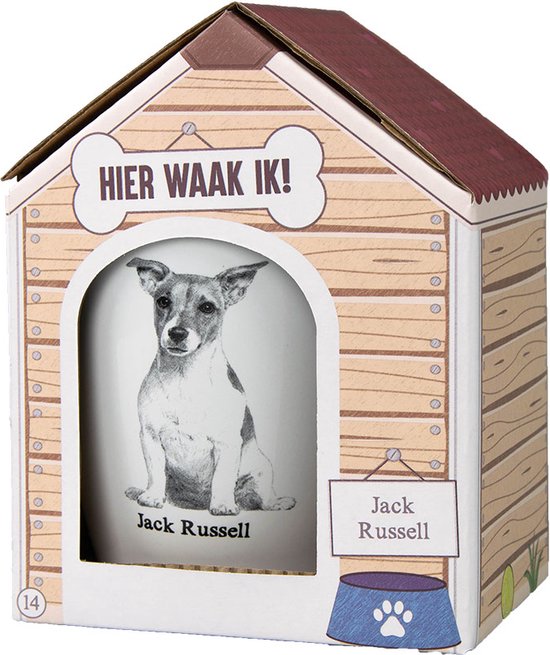 Mok – Jack Russell – Dier – Puppy – Hond – Dieren – Mokken en bekers – Keramiek – Mokken - Porselein -  Honden – Cadeau -  Kado