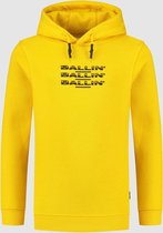 Ballin Amsterdam -  Jongens Slim Fit   Hoodie  - Geel - Maat 164