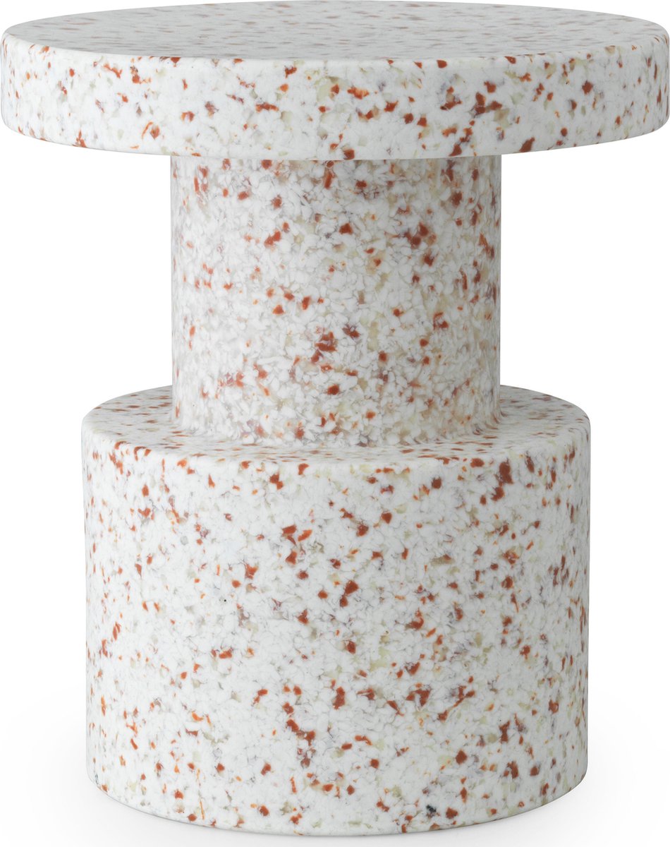Bit Stool - Bijzettafel Wit - H 42 x Ø 36 cm