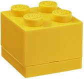 mini-opbergsteen 4 noppen 4,6 x 4,3 cm polypropeen geel