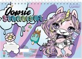 tekenboek Poopsie Starlight 33 cm papier paars 3-delig