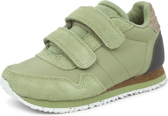 Woden Nor Suede Lage sneakers - Meisjes - Groen - Maat 27 | bol.com