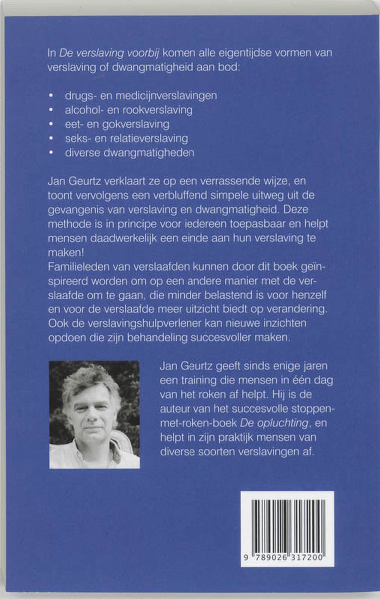 De verslaving voorbij - back cover