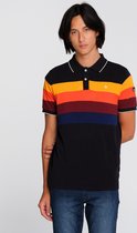 J&JOY - Poloshirt Mannen Moraine Lake Dark Navy Rainbow