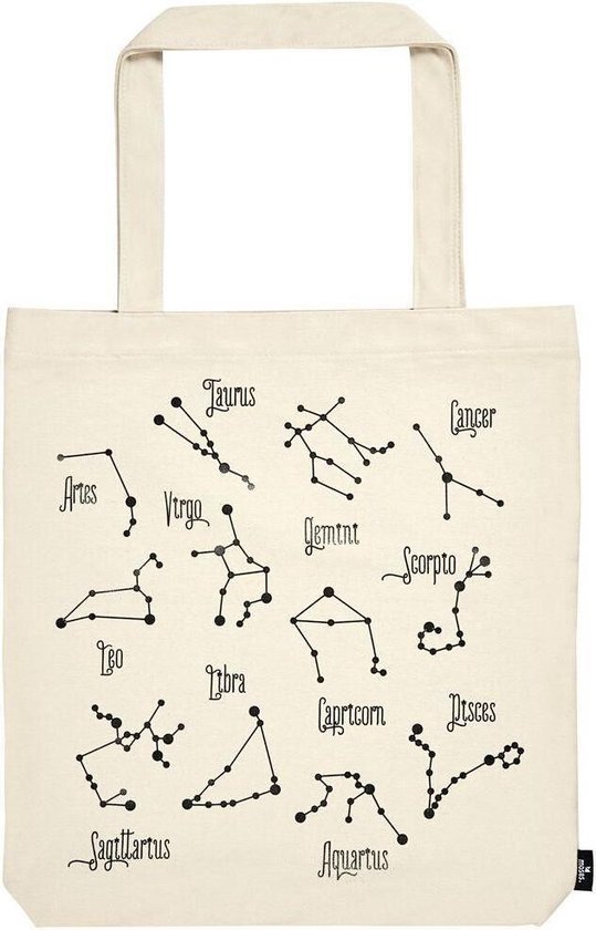 Moses Shopper Constellations 8 Litres 42 X 39 Cm Katoen Crème