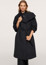 Mango Jas Wollen Jas Met Ceintuur 17905909 92 Dames Maat - XL