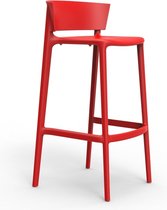 Africa Barkruk - rood - Höhe 95 cm
