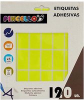 Pincello Zelfklevende Etiketten 20 X 37 Mm Papier Geel