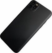 Apple iPhone 6 Plus / 6S Plus - Silicone effen hoesje Tobias zwart - Geschikt voor