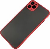 Apple iPhone 6 Plus / 6S Plus - Silicone transparante hard hoesje Daan rood - Geschikt voor