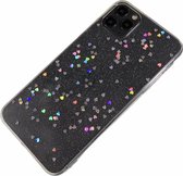 Apple iPhone 7 Plus / 8 Plus - Glitter zacht hoesje Lynn transparant hart - Geschikt voor