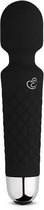 EasyToys Mini Wand Vibrator - Zwart - Sextoys - Vibrators - Vibo's - Vibrator Speciaal