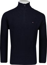Tommy Hilfiger Vest Blauw Getailleerd - Maat S - Heren - Herfst/Winter Collectie - Katoen
