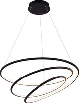 Hanglamp spiraal wit of zwart LED 88W 73 cm