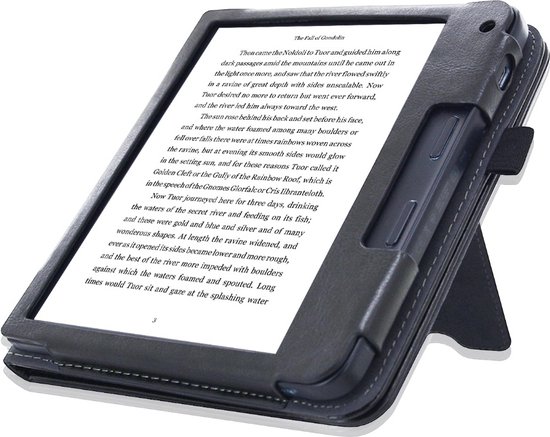 Goodline® - Kobo Libra 2 (7") N418 - 2in1 Hoes / Stand Cover / Sleepcover / Hoesje - Zwart