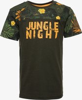 TwoDay jongens T-shirt met bloemenprint - Groen - Maat 158/164