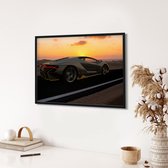 Akoestische panelen - Geluidsisolatie - Akoestische wandpanelen - Akoestisch schilderij AcousticPro® - paneel met met Lamborghini Centenario - Design 129 - Basic - 200x140 - Wit- W