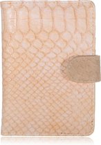 Paspoort hoesje croco - Beige