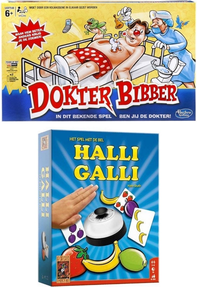 Spellenbundel - 2 Stuks - Dokter Bibber & Halli Galli - Hasbro