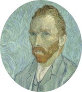 Zelfportret, Vincent van Gogh - Foto op Dibond - ⌀ 30 cm