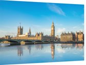 Big Ben en het Westminster parlement in zomers Londen - Foto op Dibond - 60 x 40 cm