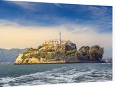 De gevangenis van Alcatraz in de San Francisco Bay - Foto op Dibond - 60 x 40 cm