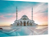 De Grote Sharjah Moskee nabij Dubai in de Emiraten - Foto op Dibond - 60 x 40 cm