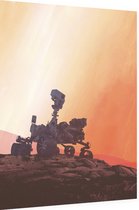 Perseverance Rover on Mars (A), NASA Science - Foto op Dibond - 60 x 80 cm