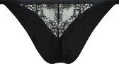Hunkemöller Lingerie Dames Slip Kristin Curvy Lucy Hale  - Zwart - maat 2XL