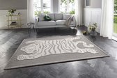 Laagpolig vloerkleed Samayi Elle Decoration - grijs/beige 80x150 cm