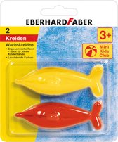 Eberhard Faber EF-523102 Waskrijt Vorm Dolfijn 2 Stuks Assorti